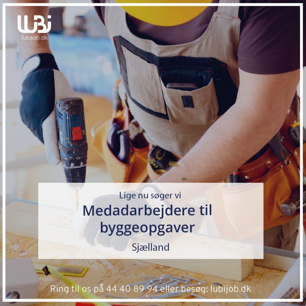 medarbejdere til byggeopgaver