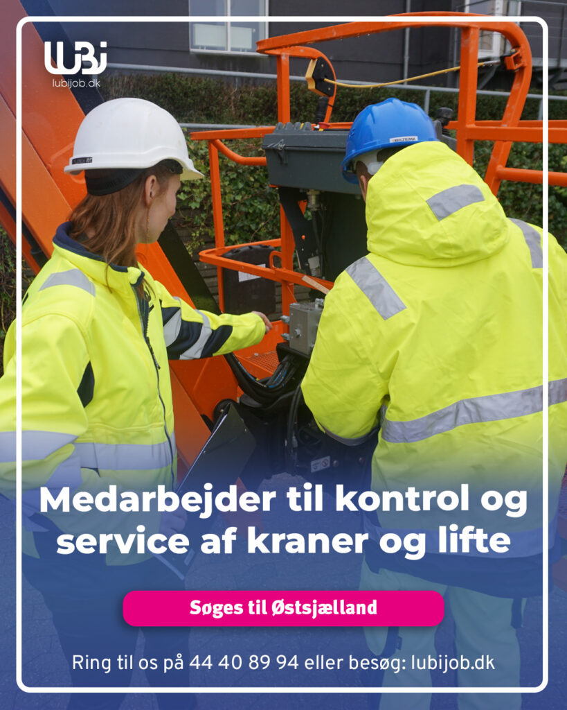 Medarbejder til kontrol og service af kraner og lifte