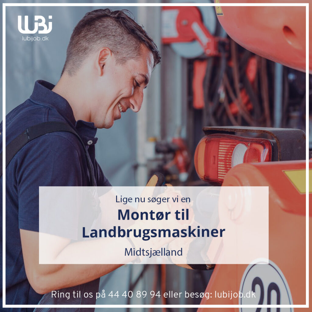 Montør til Landbrugsmaskiner