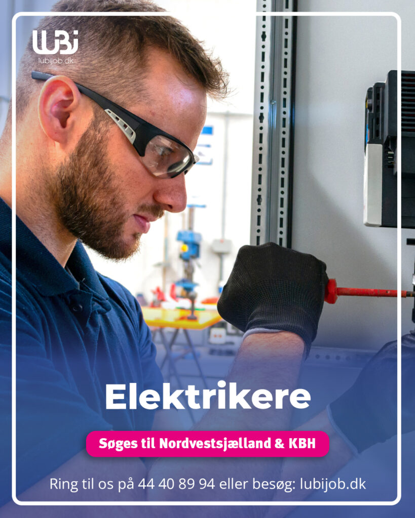 Vi søger elektrikere til Nordvestsjælland & KBH