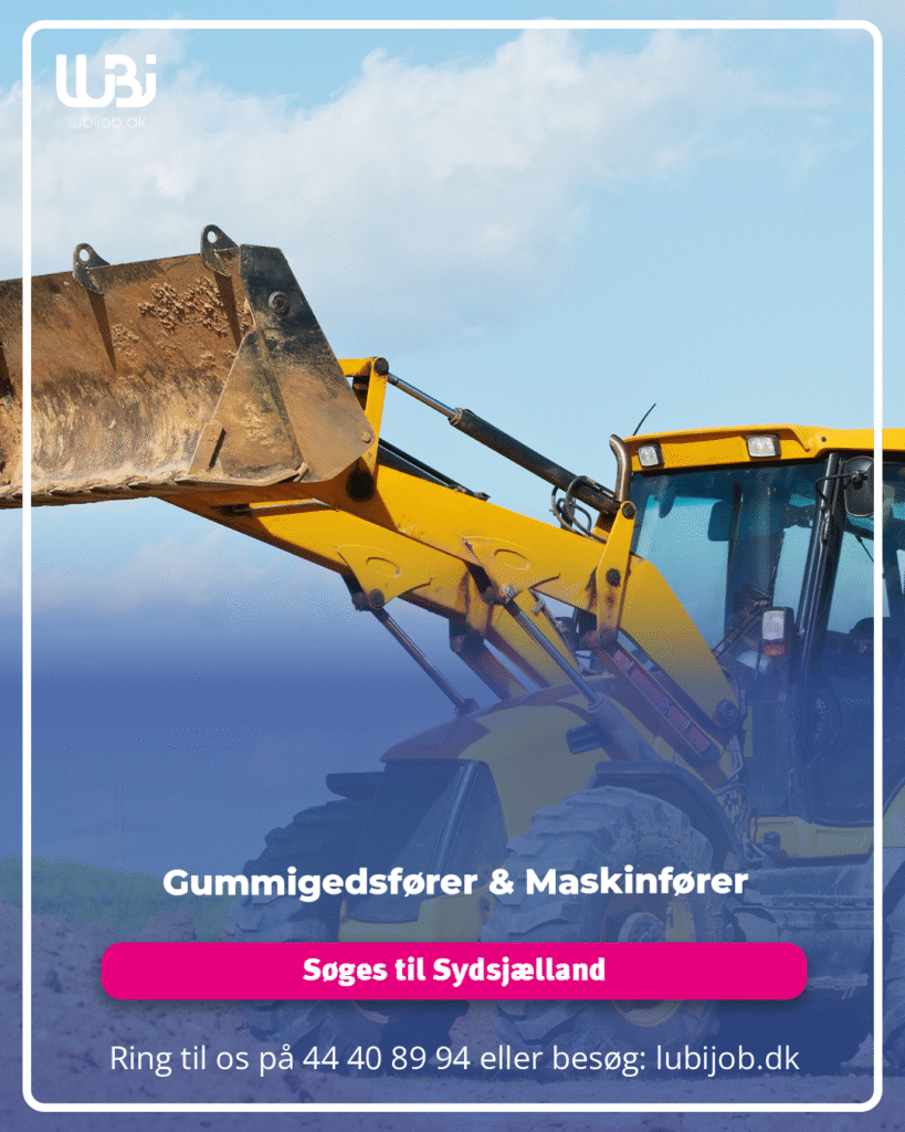 Gummigedsfører og Maskinfører søges