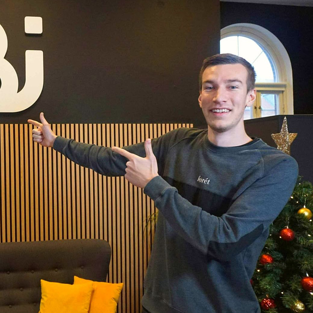 Emil Pedersen, praktikant ved LUBI