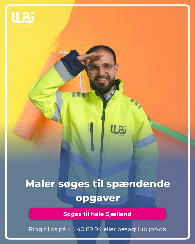 Maler søges til spændende opgaver på hele Sjælland (fuldtid)