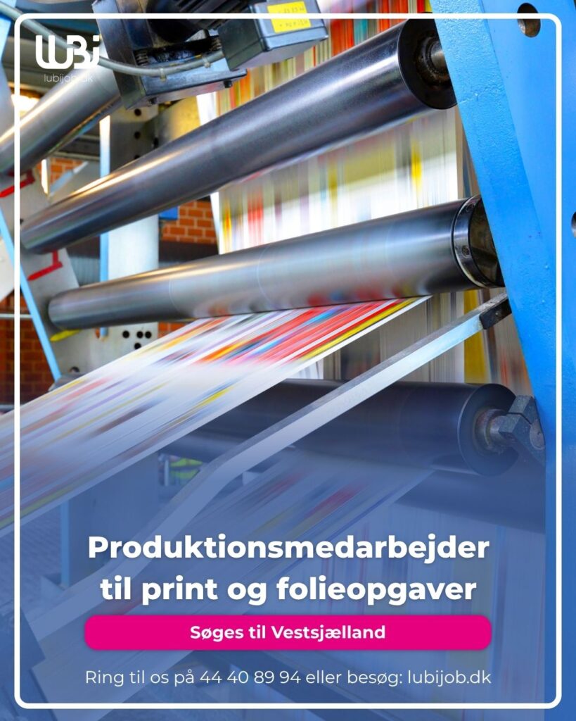 Produktionsmedarbejder til print og folieopgaver søges