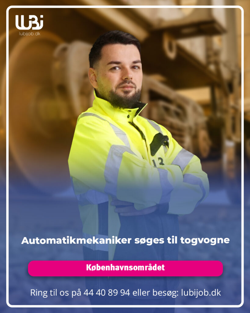 Automatikmekaniker søges til togvogne i Københavnsområdet