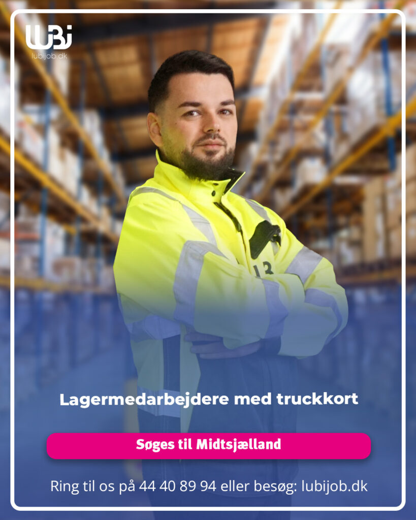 Lagermedarbejdere med truckkort søges til Midtsjælland